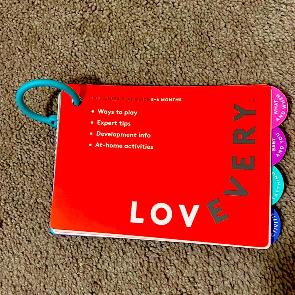 Lovevery The Senser 5-6 months Play Book